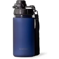 MAMEIDO Trinkflasche, mit 2-in-1 Deckel, Zeitmarkierung, Handschlaufe in 0,5l, 1l, 1,5l & 2l