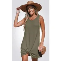 Cupshe Shirtkleid Minibluse mit verdrehtem Saum