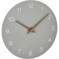 TFA Dostmann Wanduhr TFA Dostmann 60.3054.10 Quarz Wanduhr 29.7 mm x 45 mm Grau