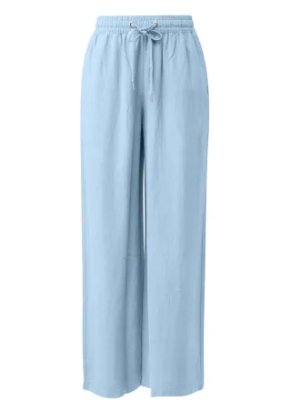 Q/S designed by - Leinenmix-Hose blau - Gr. - 32