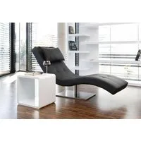 SalesFever Relaxsessel Komfortabler Loungesessel, mit Nackenkissen, Relaxliege mit modernem Metallfuß