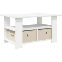 vidaXL Couchtisch Couchtisch Weiß 77 x 55 x 42 cm Holzwerkstoff (1-St)