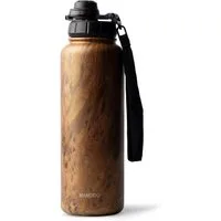 MAMEIDO Thermoflasche, mit 2-in-1 Deckel, Strohhalm und Handschlaufe in 500 ml, 700 ml & 1,2l