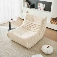 OKWISH Sitzsack Einzelsofa, Wohnzimmer Sofa, Loungesofa, Kindersofa, Küchensofa (Teddyfleece+Schaumstoff mit hoher Dichte, 1 St., Interne rahmenlose Struktur), Produkt als komprimierte Verpackung