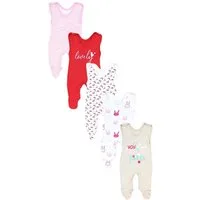 TupTam Strampler TupTam Baby Unisex Strampler mit Aufdruck Spruch 5er Pack
