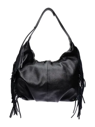Isabella Rhea Schwarz Rindsledertasche