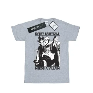Disney - "Every Fairy Tale Needs A Villain" T-Shirt für Herren (Grau)