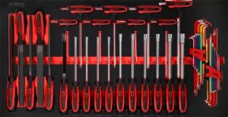KS Tools Schraubendreher- - und Feilen-Satz in Schaumstoffeinlage, 42-tlg - 813.0042