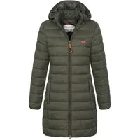 Geographical Norway Steppmantel Damen Herbst Jacke Steppjacke Outdoor leicht Kapuze Übergangsjacke