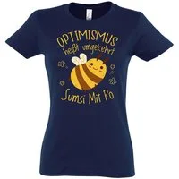 Youth Designz T-Shirt Optimismus heißt umgekehrt Sumsi Mit Po Damen Shirt Mit modischem Print