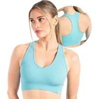 Smilodox Sport-BH Amaze Pro, Seamless Sport Bra Gerippter Stoff Fitness Yoga Alltag Raberback Top, Atmungsaktiv, ohne Bügel, Fitness