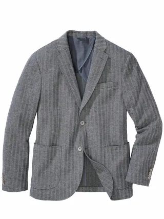 Mey & Edlich Herren Erfrischt-Anzugsakko Blau 92 % Baumwolle, 8 % Polyester
