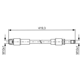 Bosch Bremsschlauch hinten Mercedes A-Klasse B-Klasse Cla Gla-Klasse