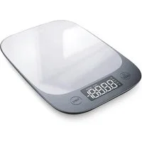 EUROPAPA Küchenwaage Küchenwaage digital mit großem LCD-Anzeige, (1G/5KG Grammwaage mit großem LCD-Anzeige, Digitalwaage Briefwaage mit Großer Edelstahl Wiegefläche), 5 Maßeinheiten, Tara-Funktion