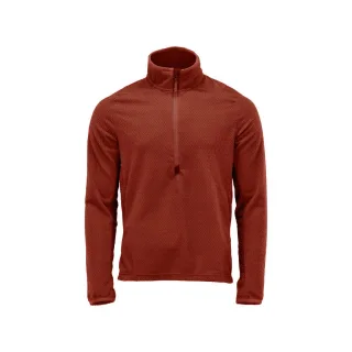 MASCOT Herren Microfleece Pullover mit kurzem Reißverschluss CUSTOMIZED Herbstrot XS - 22703-639-24-XS