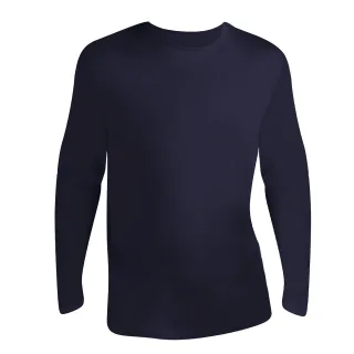 SOLS Herren Monarch Langarm T-Shirt (Marine)