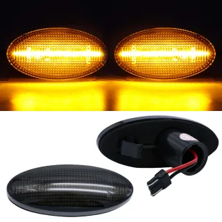 2x LED Seitenblinker Blinker in Schwarz Smoke SET für Opel Vectra B ab 1995-2002