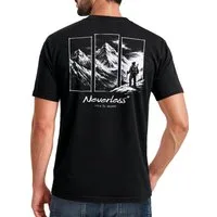 Neverless Print-Shirt Herren T-Shirt Backprint Grafik Aufdruck Nature Outdoor Wandern mit Print