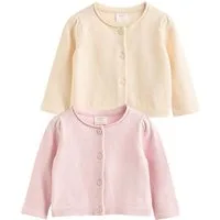 Next Strickjacke Strickjacken aus 100 % Baumwolle, 2er-Pack (2-tlg)