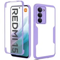 betterfon Handyhülle für Xiaomi Redmi 15 2-teiliges 360° TPU Schutzcase, Vollschutz Case mit integriertem Displayschutz und klarer Sicht