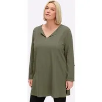 Sheego T-Shirt Longshirt Langarm
