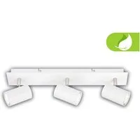 Briloner Leuchten LED Deckenspot BKL2840036, LED wechselbar, 2700K - Extra-Warmweiß, Deckenleuchte 45 cm Weiß je 2W, je 450lm GU10 Wohnzimmer Schlafzimmer