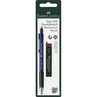 Faber-Castell Druckbleistift FABER-CASTELL Druckbleistift Grip 1345 + Ersatzminen 0,5mm blau Bliste