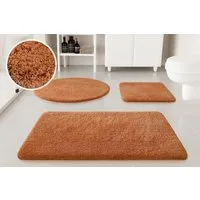 OTTO home Badematte Kaarin, Höhe 30 mm, rutschhemmend beschichtet, schnell trocknend, Polyester, rund, Badteppich, getuftet, flauschig, hochflor, große Farbauswahl