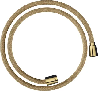 Hansgrohe Textilbrauseschlauch Axor 1250mm mit konischer/zylindrischer Mutter, polished gold optic, 28227990