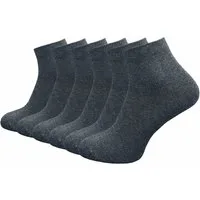 GAWILO Kurzsocken aus 100% reiner Baumwolle - Quartersocken für Damen (6-Paar) Schaft etwas länger als beim Sneaker - daher kein verrutschen