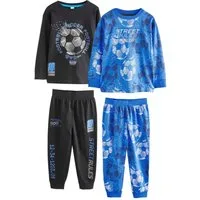 Next Pyjama Schlafanzüge mit langen Ärmeln, 2er-Pack (4 tlg)