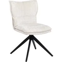 Duhome Esszimmerstuhl (8657A3), 360° Drehbar, Automatischer Rückstellfunktion, Chenille
