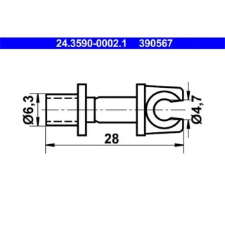 ATE Halter f?r Bremsleitung