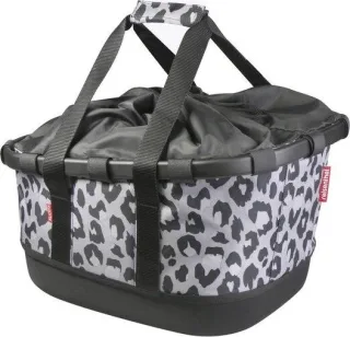 KLICKfix Reisenthel Bikebasket GT Gepäckträgertasche mit UniKlip 2 Adapter leo nero 21 L