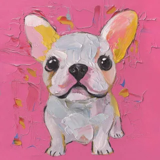 Gemälde WHITE BULLY