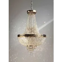 PGA-Lights Pendelleuchte Kristall Korblüster Plaza Durchmesser 40cm
