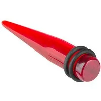 Taffstyle Dehnungsstab Piercing Dehnstab Taper Expander Stab Kunststoff, Ohrpiercing Dehnungsstab Dehnstab Taper Expander Ohr Kunststoff Rot