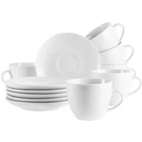 MÄSER Tasse BARCA, Kaffeetassen Set, Porzellan, 12-tlg., Porzellan