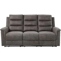 ATLANTIC home collection 3-Sitzer Cliff mit 2 Relaxfunktionen, Federkern und Becherhaltern in klappbarer Mittelkonsole