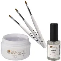 Sun Garden Nails Nagellack 30 ml UV Fiberglas Gel Klar + Pinselset + Primer