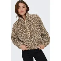 ONLY Sweatjacke ONLXENA L/S TEDDY BOX SWT