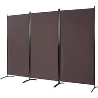 COSTWAY Paravent (3 St), mit verstellbaren Untersetzern, 260 x 183cm