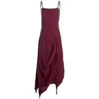 Vishes Sommerkleid Strandkleid Damen Zipfel verstellbar Spaghettiträger Baumwolle Alternative Mode, Boho, Hippie, Ethno, Festival