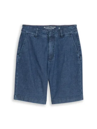 Tom Tailor - TTMADINA Bermuda Jeans Shorts dark blue denim - Gr. - 27