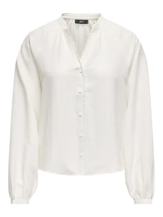 JDY - JDYLOLI L/S LACE SHIRT WVN DIA cloud dancer - Gr. - XS
