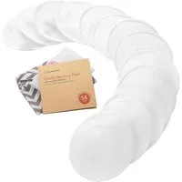 KeaBabies BH-Stilleinlagen Comfy Nursing Pads – Waschbare Bambus Stilleinlagen, 14er Set, Hohe Absorption für zuverlässigen Schutz vor auslaufender Muttermilch, L Gr., 14-St., Ultra-saugfähige, weiche & wiederverwendbare Stilleinlagen