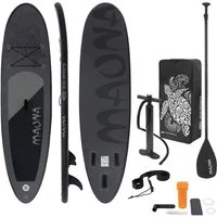 ECD Germany SUP-Board Stand Up Paddle Board aus PVC Maona Paddling Board, Stand-Up Paddle-Board, 308 cm SUP 120 kg schwarz aufblasbar 10 cm Drop-Stitch inkl Zubehör
