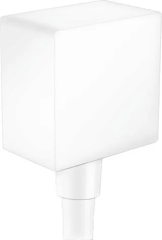 Hansgrohe Schlauchanschluss DN15 Fixfit Square mit Rückflussverhinderer mattweiss, 26455700 26455700