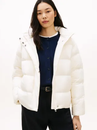 MODERN DOWN REG JACKET ivory silk - Gr. - L