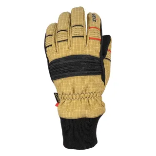 Einsatzhandschuh | SEIZ | FIRE-FIGHTER PREMIUM S PBI | EN 659:2003 | Größe 5-14 | Beige / Schwarz | Strickstulpe | Brandbekämpfung | Heat Absorber
